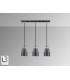 Erika Bar Pendant Ceiling Light Black Copper 3xE27-3