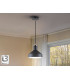 Irias Dome Pendant Ceiling Light Black Copper 1xE27-1