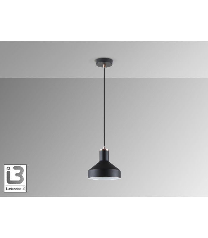 Irias Dome Pendant Ceiling Light Black Copper 1xE27-4