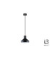Irias Dome Pendant Ceiling Light Black Copper 1xE27-5