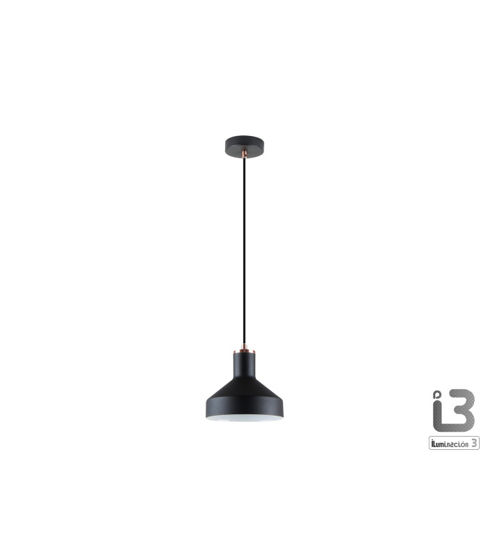 Irias Dome Pendant Ceiling Light Black Copper 1xE27-5