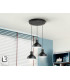 Irias Cluster Pendant Ceiling Light Black Copper 3xE27-1