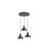 Irias Cluster Pendant Ceiling Light Black Copper 3xE27-5