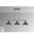 Irias Bar Pendant Ceiling Light Black Copper 3xE27-4