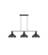 Irias Bar Pendant Ceiling Light Black Copper 3xE27-5