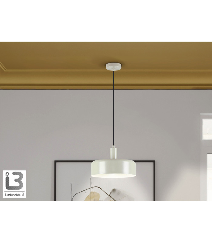 Alessia Dome Pendant Ceiling Light Matt Pearl 1xE27-1
