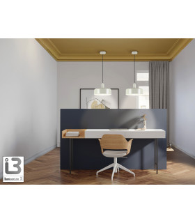 Alessia Dome Pendant Ceiling Light Matt Pearl 1xE27-2