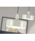 Alessia Dome Pendant Ceiling Light Matt Pearl 1xE27-3