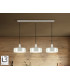 Alessia Bar Pendant Ceiling Light Matt Pearl 3xE27-1