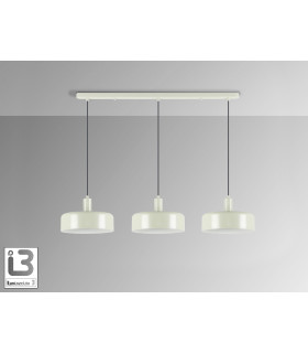 Alessia Bar Pendant Ceiling Light Matt Pearl 3xE27-2