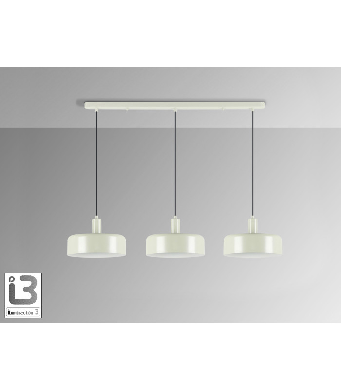 Alessia Bar Pendant Ceiling Light Matt Pearl 3xE27-2
