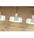 Alessia Bar Pendant Ceiling Light Matt Pearl 3xE27-3