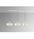 Alessia Bar Pendant Ceiling Light Matt Pearl 3xE27-4