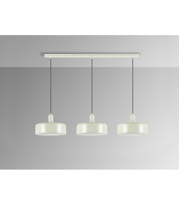 Alessia Bar Pendant Ceiling Light Matt Pearl 3xE27-4