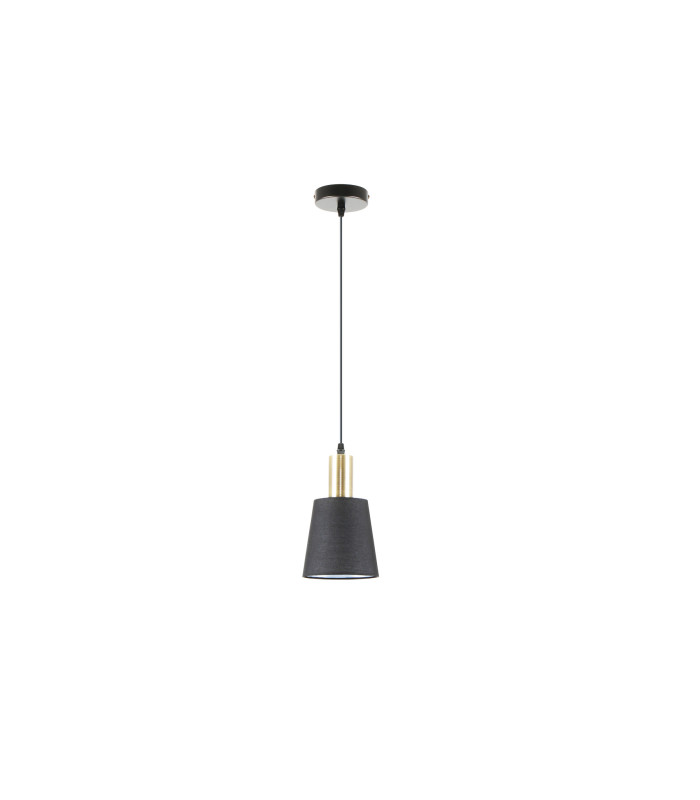 Gisela Dome Pendant Ceiling Light Black Brass 1xE27-4