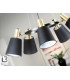 Gisela Multi Arm Pendant Ceiling Light Black Brass 5xE27-3