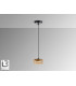 Olaia Slim Pendant Ceiling Light Black Amber 1xGX53 3000K 660lm-4