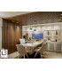 Olaia Slim Pendant Ceiling Light Black Smoky 1xGX53 3000K 660lm-2