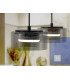 Olaia Slim Pendant Ceiling Light Black Smoky 1xGX53 3000K 660lm-3