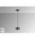 Olaia Slim Pendant Ceiling Light Black Smoky 1xGX53 3000K 660lm-4