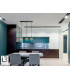 Olaia Bar Pendant Ceiling Light Black Amber 3xGX53 3000K 660lm-2