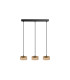 Olaia Bar Pendant Ceiling Light Black, Amber 3xGX53 3000K 660lm