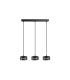 Olaia Bar Pendant Ceiling Light Black, Smoky 3xGX53 3000K 660lm