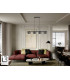 Olaia Bar Pendant Ceiling Light Black Smoky 4xGX53 3000K 660lm-2