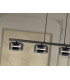 Olaia Bar Pendant Ceiling Light Black, Smoky 4xGX53 3000K 660lm