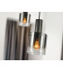 Venize Slim Pendant Ceiling Light Black, Smoke 1xE27