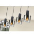 Venize Bar Pendant Ceiling Light Black Smoke 4xE27-3