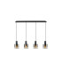 Venize Bar Pendant Ceiling Light Black, Smoke 4xE27