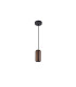 Nimes Slim Pendant Ceiling Light Black, Brown 1xGU10