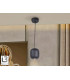 Nimes Slim Pendant Ceiling Light Black 1xGU10-1