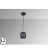 Nimes Slim Pendant Ceiling Light Black 1xGU10