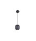 Nimes Slim Pendant Ceiling Light Black 1xGU10