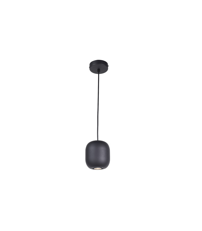 Nimes Slim Pendant Ceiling Light Black 1xGU10