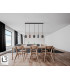 Nimes Bar Pendant Ceiling Light Black 5xGU10-2