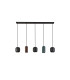 Nimes Bar Pendant Ceiling Light Black 5xGU10
