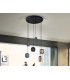 Nimes Cluster Pendant Ceiling Light Black 6xGU10-1