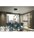 Nimes Cluster Pendant Ceiling Light Black 6xGU10-2