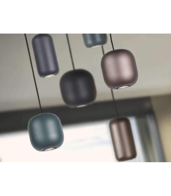 Nimes Cluster Pendant Ceiling Light Black 6xGU10-3