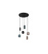 Nimes Cluster Pendant Ceiling Light Black 6xGU10-5
