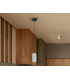 Nimes Slim Pendant Ceiling Light Black Grey 1xGU10-1