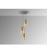 Venize Cluster Pendant Ceiling Light Copper Amber 3xE27-3