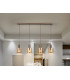 Venize Bar Pendant Ceiling Light Copper Amber 4xE27-1