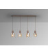 Venize Bar Pendant Ceiling Light Copper Amber 4xE27-3
