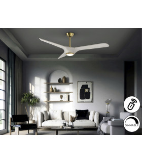 Alisios Ceiling Fan White Bronze LED 2700-5000K-2