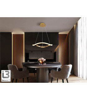Naos Pendant Ceiling Light Rose Gold LED 3000K-2