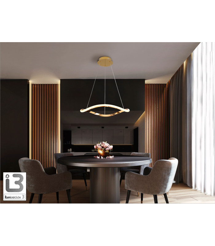 Naos Pendant Ceiling Light Rose Gold LED 3000K-2